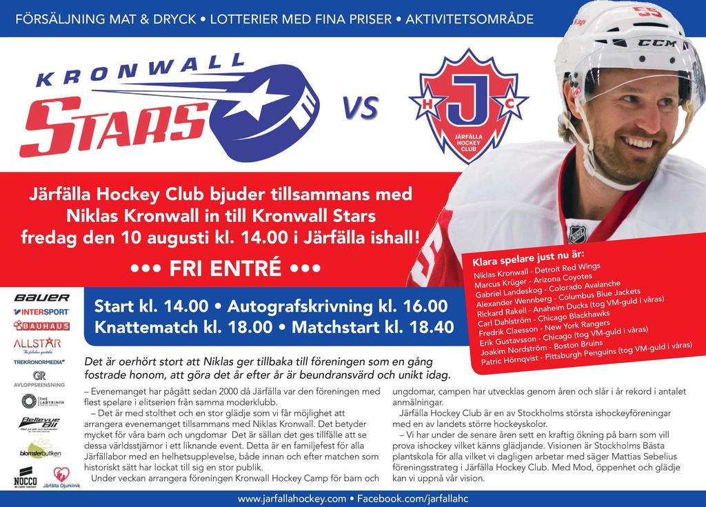 Kronwall stars 2018