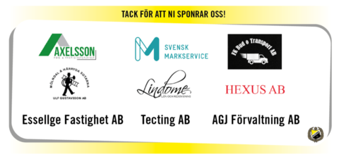 Vi tackar alla sponsorer till våra nya 7-manna mål!