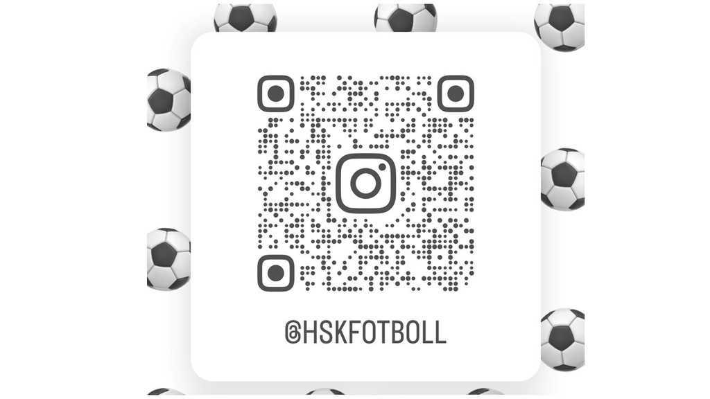 Scanna QR-koden för att komma till Hässelby SK FF officiella instagram-konto!