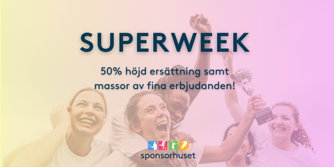 SUPERWEEK – Mer pengar till dig & Bjurslätts IF!
Den här veckan ger Sponsorhuset 50% extra ersättning på dina köp hos utvalda butiker! Det betyder mer pengar till både dig och Bjurslätts IF – win-win!
Dessutom har många av deras anslutna butiker fantastiska erbjudanden. Missa inte chansen – se alla kampanjer här: https://www.sponsorhuset.se/bjurslattsif/rea-kampanjer