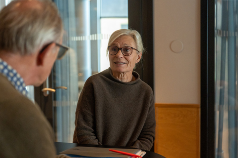 “Jag är imponerad av OV:s sociala arbete”, säger Ann-Sofi Aru, som även är engagerad i Helsingborgs Handelsförening.