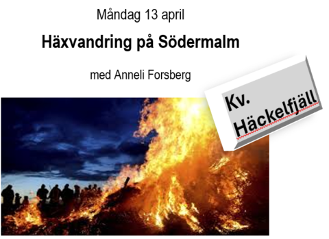 Från Europa spreds historier om kvinnor som påstods kidnappa barn och ta med sig dom till djävulen,1667 anklagades Gertrud i Älvdalen för häxeri. 
Barn vittnade och historier spred sig över landet.  
”Det stora och oväsendet” sker i Katarina församling där kvinnor pekades ut som häxor och trollpackor. Vandringen hålls i Katarina församling. 
