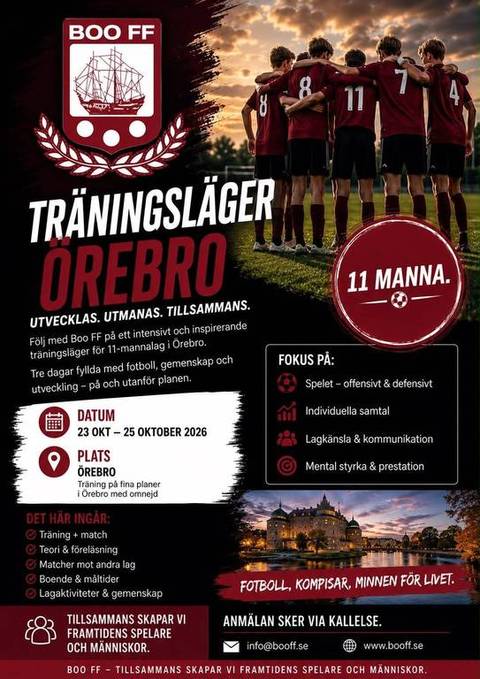 Uppstartsläger inför 2027 års säsong
